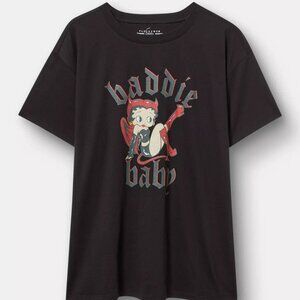 ❤️NWT TORRID BETTY BOOP HALLOWEEN BADDIE BABY RELAXED FIT COTTON TEE - PLUS SIZE